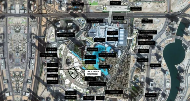 The Map of St.Regis Residences