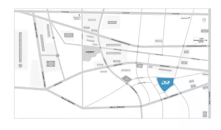 Map of Camelia Villas Dubai