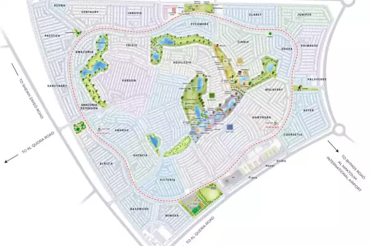 Map of DAMAC Hills 2 Hotel