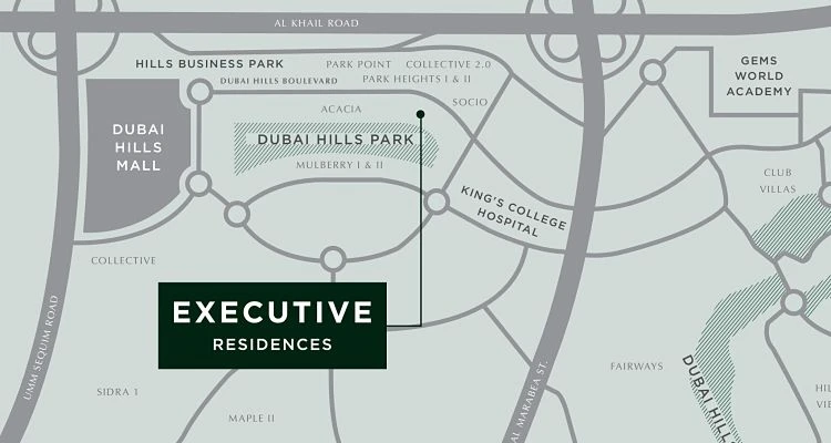 Map of Executive Residences II