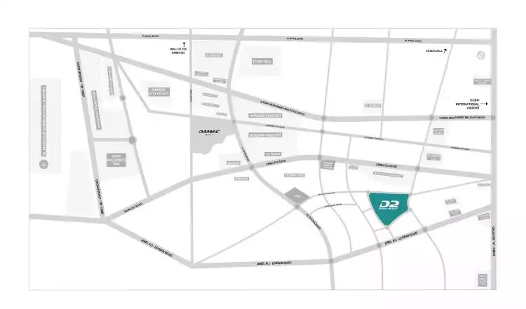 Map of Verona Damac Hills 2